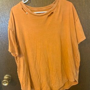 Aerie distressed boyfriend tee